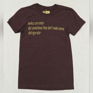 Threadless Type Tees Haiku T Shirt XS